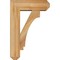 Ekena Millwork Imperial Craftsman Rough Sawn Bracket w/ Offset Brace, Western Red Cedar, 6"W x 16"D x 24"H BKT0604X16X24IMP04RWR - alternate 4